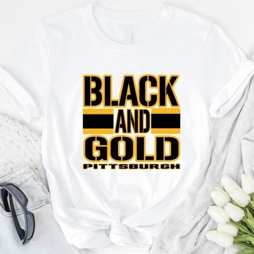 Pittsburgh Steelers Shirt , Black And Gold Pittsburgh T-Shirt